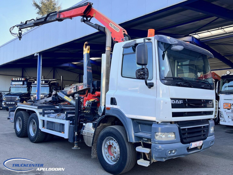 DAF CF 85.410 6x4 Bladgeveerd, Palfinger PK16001, Pallift - Φορτηγό φόρτωσης γάντζου, Φορτηγό με γερανό: φωτογραφία 1 DAF CF 85.410 6x4 Bladgeveerd, Palfinger PK16001, Pallift - Φορτηγό φόρτωσης γάντζου, Φορτηγό με γερανό: φωτογραφία 1