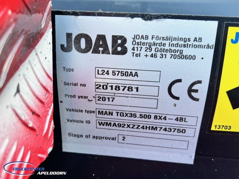 Φορτηγό φόρτωσης γάντζου MAN TGX 35.500 8x4, Joab, Bullbar, Custom interieur: φωτογραφία 12