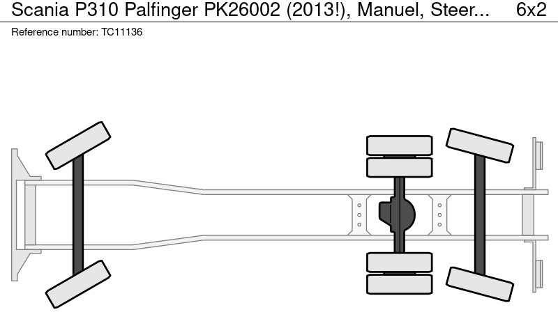 Scania P310 Palfinger PK26002 (2013!), Manuel, Steering axle - Φορτηγό με ανοιχτή καρότσα, Φορτηγό με γερανό: φωτογραφία 2 Scania P310 Palfinger PK26002 (2013!), Manuel, Steering axle - Φορτηγό με ανοιχτή καρότσα, Φορτηγό με γερανό: φωτογραφία 2