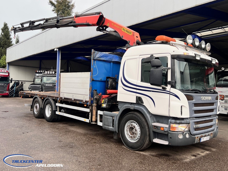 Scania P310 Palfinger PK26002 (2013!), Manuel, Steering axle - Φορτηγό με ανοιχτή καρότσα, Φορτηγό με γερανό: φωτογραφία 1 Scania P310 Palfinger PK26002 (2013!), Manuel, Steering axle - Φορτηγό με ανοιχτή καρότσα, Φορτηγό με γερανό: φωτογραφία 1