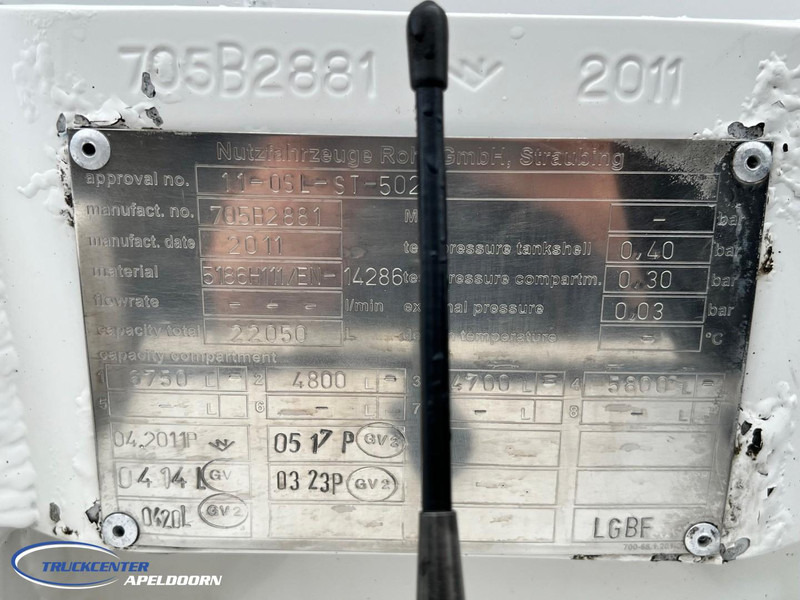 Φορτηγό βυτιοφόρο Volvo FH 500 22150 Liter ADR, 4 Comp, Retarder, ADR: φωτογραφία 6 Φορτηγό βυτιοφόρο Volvo FH 500 22150 Liter ADR, 4 Comp, Retarder, ADR: φωτογραφία 6