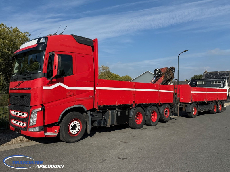 Volvo FH 500 8x4, HMF 2120 K4 + Rotator, + Krone trailer - Φορτηγό με ανοιχτή καρότσα, Φορτηγό με γερανό: φωτογραφία 1 Volvo FH 500 8x4, HMF 2120 K4 + Rotator, + Krone trailer - Φορτηγό με ανοιχτή καρότσα, Φορτηγό με γερανό: φωτογραφία 1