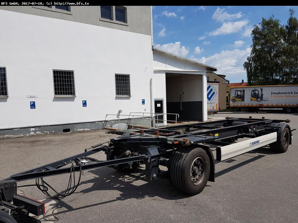 Krone Lafette AZ 18E BDF Lafette - Ρυμούλκα μεταφοράς εμπορευματοκιβωτίων/ Κινητό αμάξωμα: φωτογραφία 1 Krone Lafette AZ 18E BDF Lafette - Ρυμούλκα μεταφοράς εμπορευματοκιβωτίων/ Κινητό αμάξωμα: φωτογραφία 1