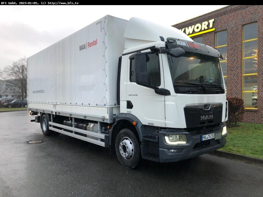 MAN TGM (TG3) 15.290 4x2 BL CH Plane, LBW - Φορτηγό μουσαμάς: φωτογραφία 1 MAN TGM (TG3) 15.290 4x2 BL CH Plane, LBW - Φορτηγό μουσαμάς: φωτογραφία 1