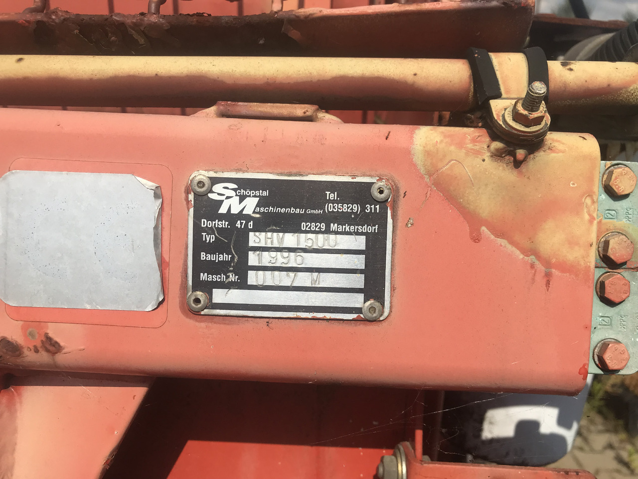 Αχυροκοπτικό Hand-made SCHOPSTAL MASCHINEN SM: φωτογραφία 10 Αχυροκοπτικό Hand-made SCHOPSTAL MASCHINEN SM: φωτογραφία 10