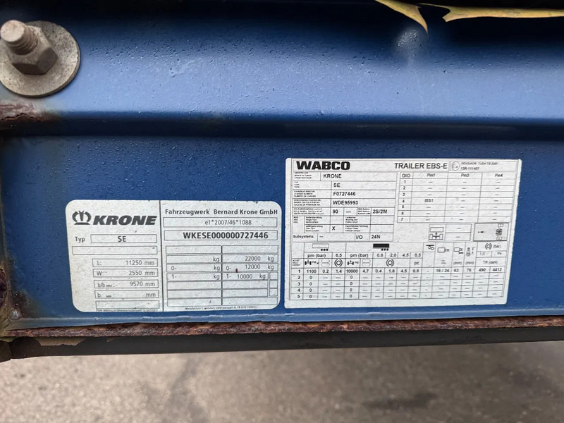 Krone SE 1 AXLE CITY BÄR LOAD LIFT STEERING AXLE - Επικαθήμενο κουρτίνα: φωτογραφία 5 Krone SE 1 AXLE CITY BÄR LOAD LIFT STEERING AXLE - Επικαθήμενο κουρτίνα: φωτογραφία 5