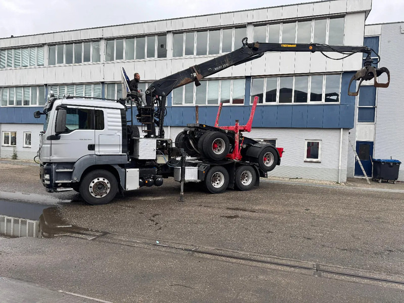MAN TGS 33.480 6X4 + HIAB 251S.82 + TRAILER 2 AXLE KRAEMER - Φορτηγό ξυλείας, Φορτηγό με γερανό: φωτογραφία 2 MAN TGS 33.480 6X4 + HIAB 251S.82 + TRAILER 2 AXLE KRAEMER - Φορτηγό ξυλείας, Φορτηγό με γερανό: φωτογραφία 2