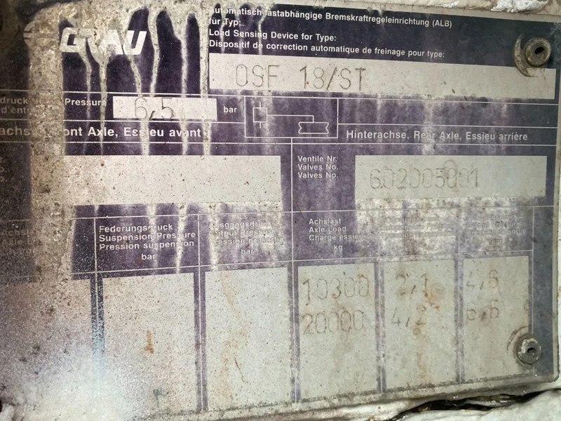 Επικαθήμενο πλατφόρμα/ Καρότσα Orthaus 2 ASSIGE STEERING AXEL MKG HLK 330 VG CRANE: φωτογραφία 11