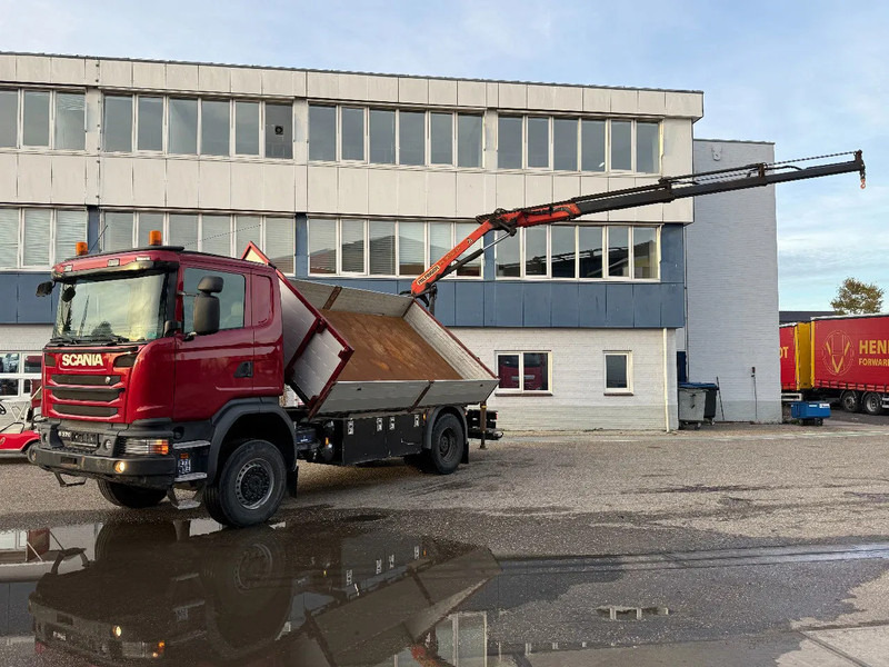 Scania G370 4X4 EURO 6 + 3-SIDE TIPPER + PALFINGER PK9002 + REMOTE - Φορτηγό με γερανό: φωτογραφία 2 Scania G370 4X4 EURO 6 + 3-SIDE TIPPER + PALFINGER PK9002 + REMOTE - Φορτηγό με γερανό: φωτογραφία 2