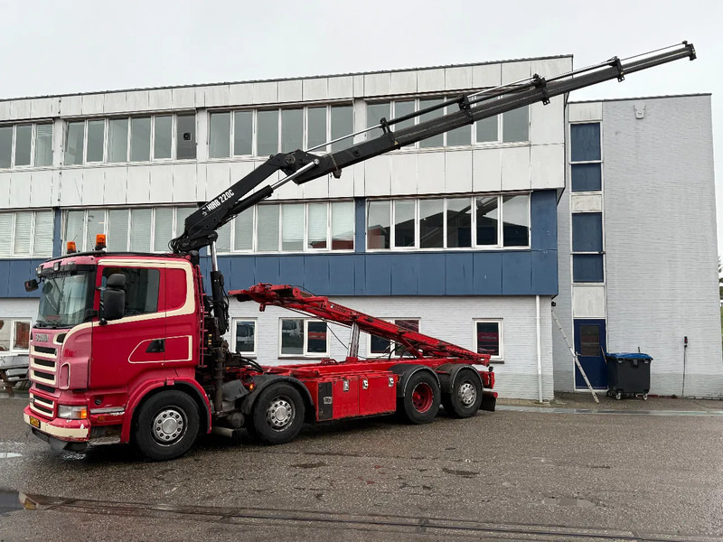 Scania R480 8X2 + HIAB 220-4 + REMOTE + HIAB MULTILIFT - Φορτηγό με σύστημα καλωδίων, Φορτηγό με γερανό: φωτογραφία 2 Scania R480 8X2 + HIAB 220-4 + REMOTE + HIAB MULTILIFT - Φορτηγό με σύστημα καλωδίων, Φορτηγό με γερανό: φωτογραφία 2