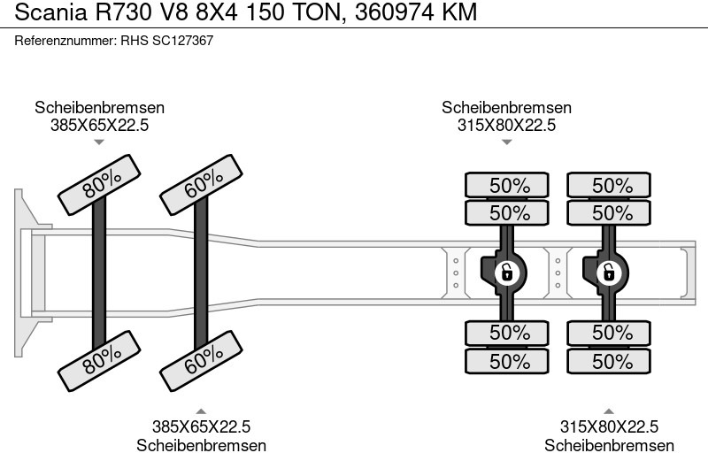 Τράκτορας Scania R730 V8 8X4 150 TON, 360974 KM: φωτογραφία 20 Τράκτορας Scania R730 V8 8X4 150 TON, 360974 KM: φωτογραφία 20