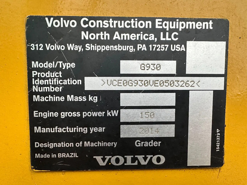 Volvo G 930 - Γκρέιντερ: φωτογραφία 5 Volvo G 930 - Γκρέιντερ: φωτογραφία 5