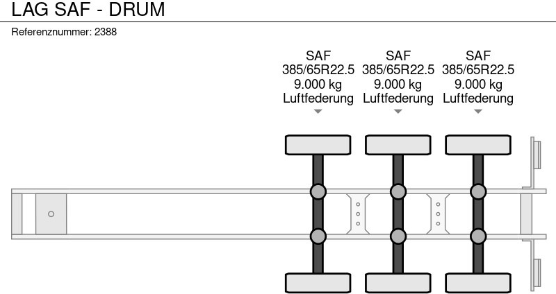 Επικαθήμενο πλατφόρμα/ Καρότσα LAG SAF - DRUM: φωτογραφία 14