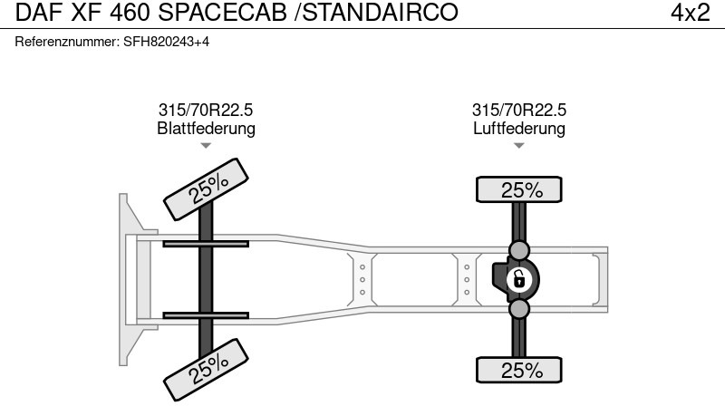 Τράκτορας DAF XF 460 SPACECAB /STANDAIRCO: φωτογραφία 16