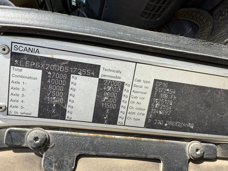 Απορριμματοφόρο Scania P 230 DB 6X2/4 HNB NL Truck 327.000 km: φωτογραφία 16