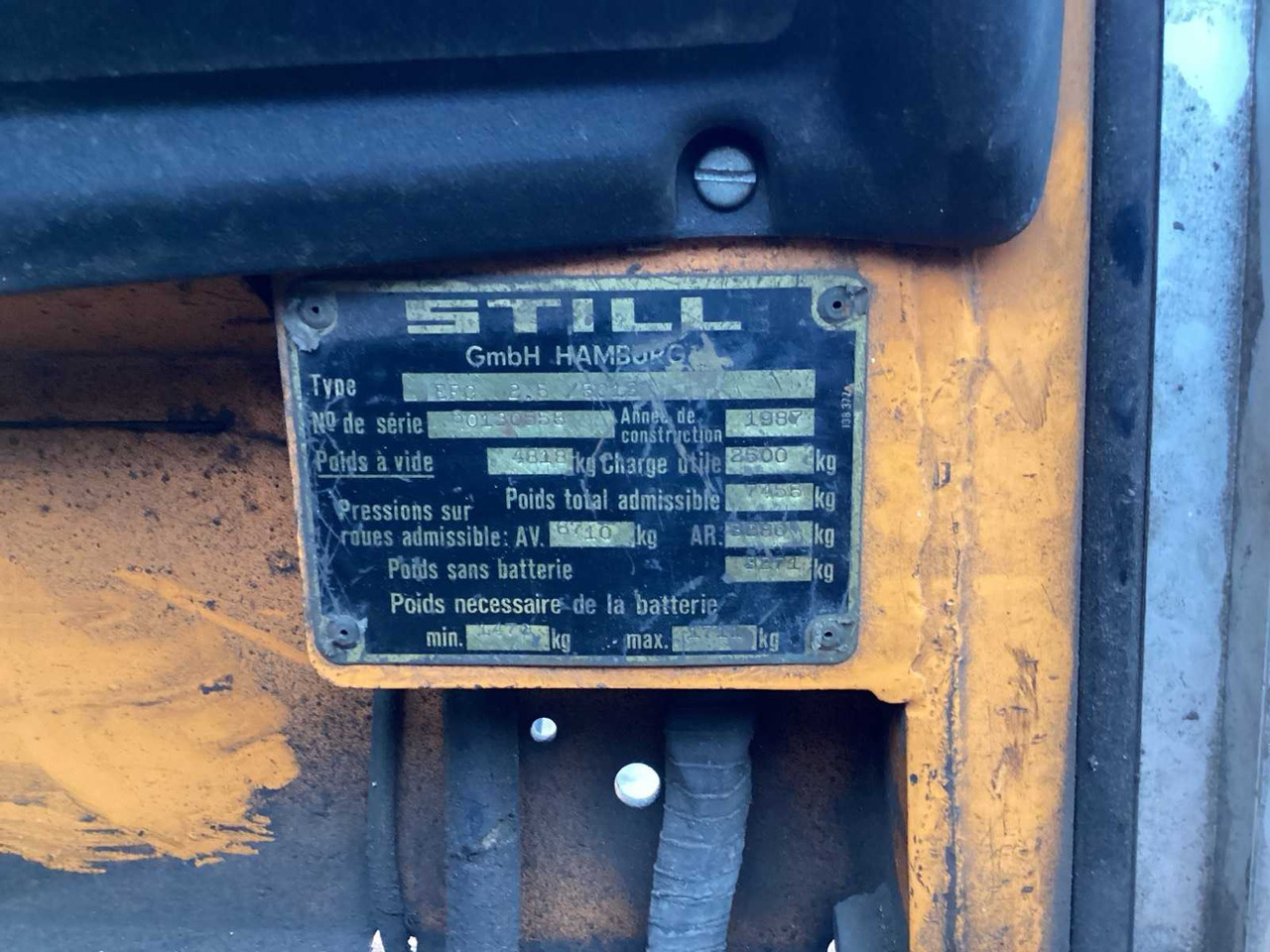 Περονοφόρο όχημα 1987 STILL EFG 2.5 FORKLIFT: φωτογραφία 9 Περονοφόρο όχημα 1987 STILL EFG 2.5 FORKLIFT: φωτογραφία 9