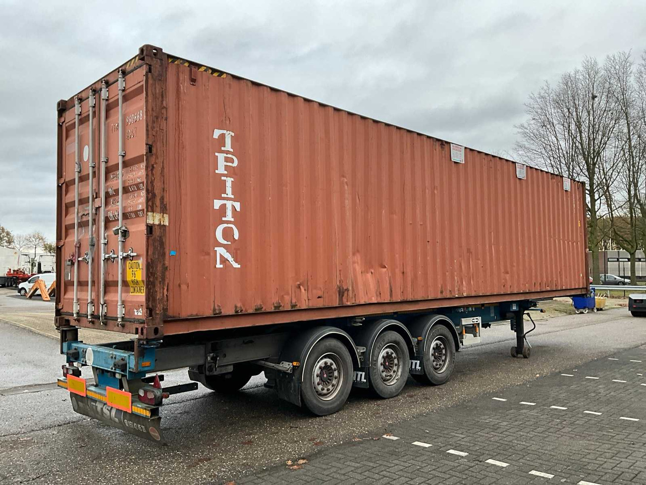 2012 VANHOOL 3B0079 CONTAINER CHASSIS WITH CONTAINER - Επικαθήμενο: φωτογραφία 5 2012 VANHOOL 3B0079 CONTAINER CHASSIS WITH CONTAINER - Επικαθήμενο: φωτογραφία 5