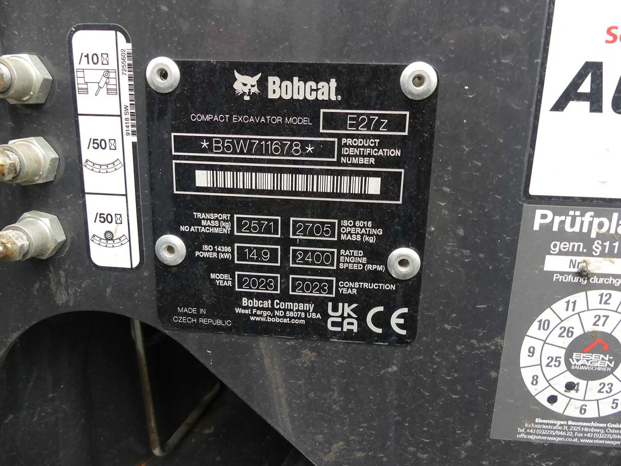 Μίνι εκσκαφέας BOBCAT E27Z: φωτογραφία 11