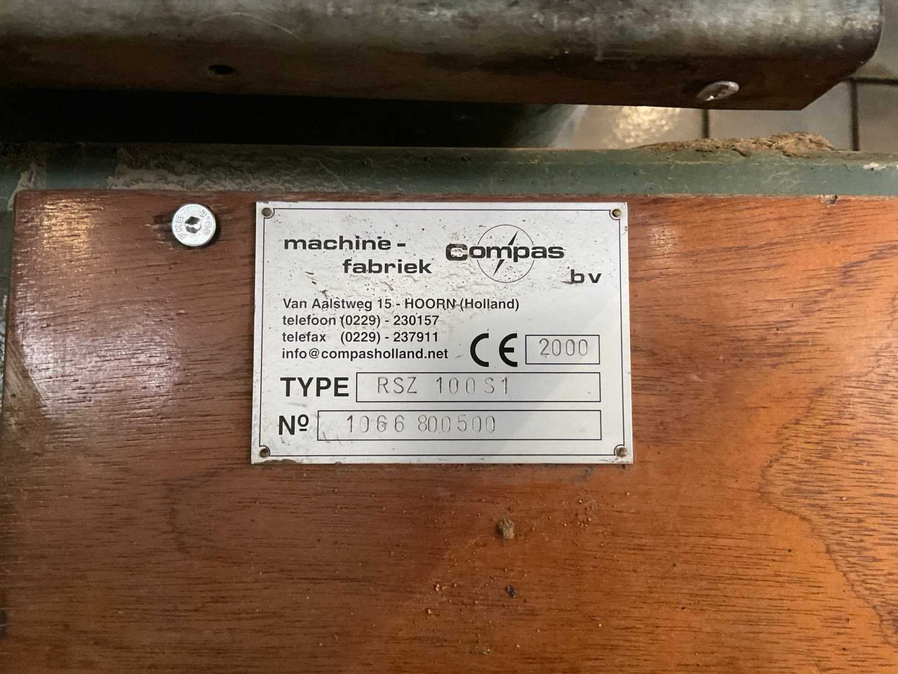Compas RSZ 100 S1 - Εξοπλισμός μετά τη συγκομιδή: φωτογραφία 4 Compas RSZ 100 S1 - Εξοπλισμός μετά τη συγκομιδή: φωτογραφία 4