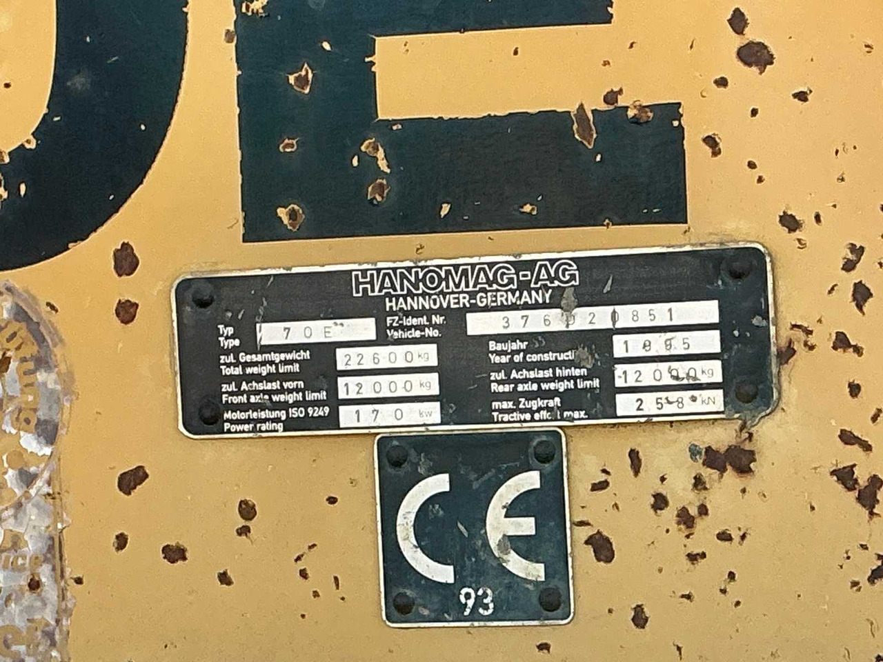 Ελαστιχοφόρος φορτωτής HANOMAG 70 E: φωτογραφία 20