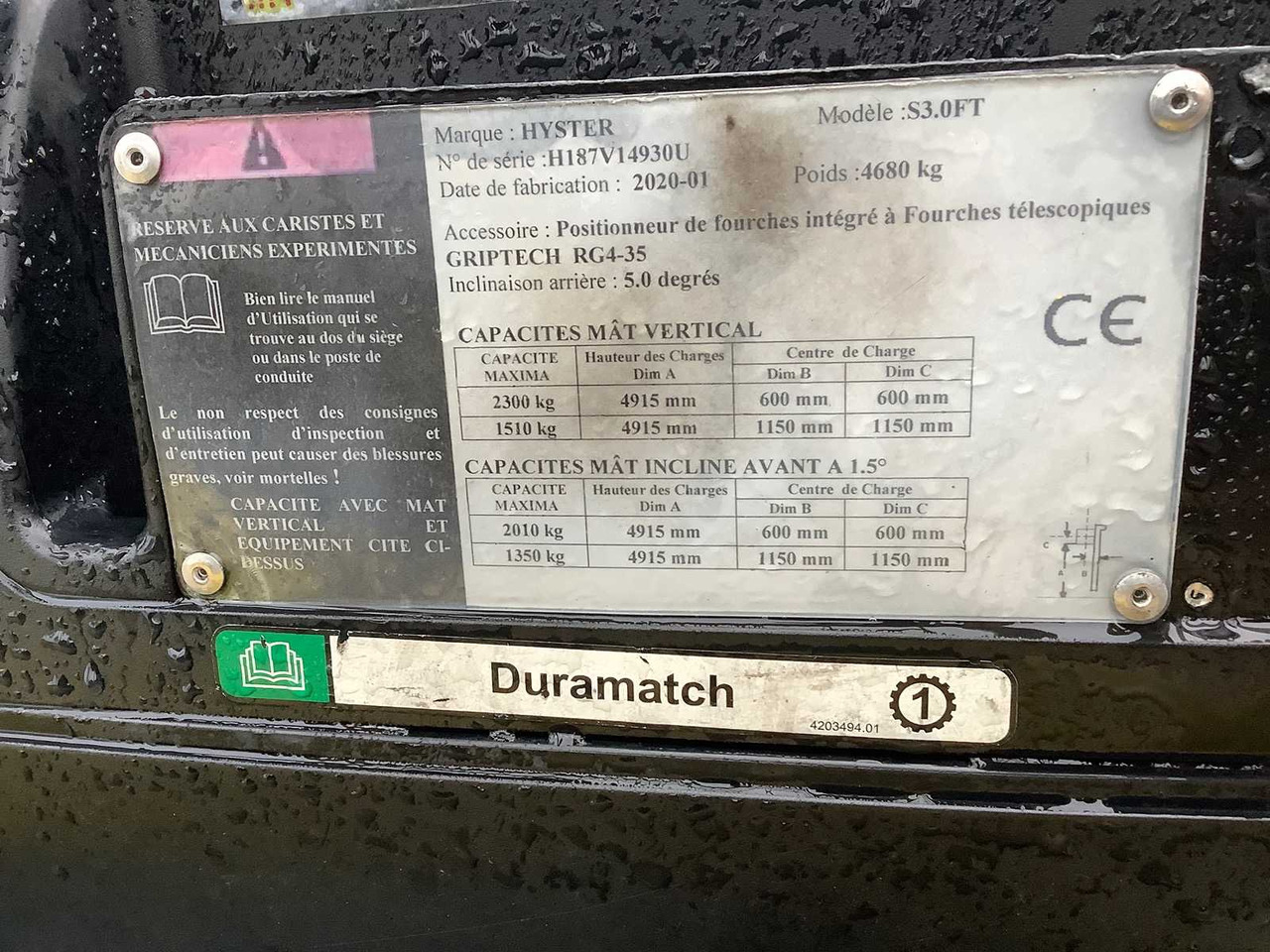 HYSTER - 2020 - S3.0FT - FORKLIFT - Περονοφόρο όχημα: φωτογραφία 5 HYSTER - 2020 - S3.0FT - FORKLIFT - Περονοφόρο όχημα: φωτογραφία 5