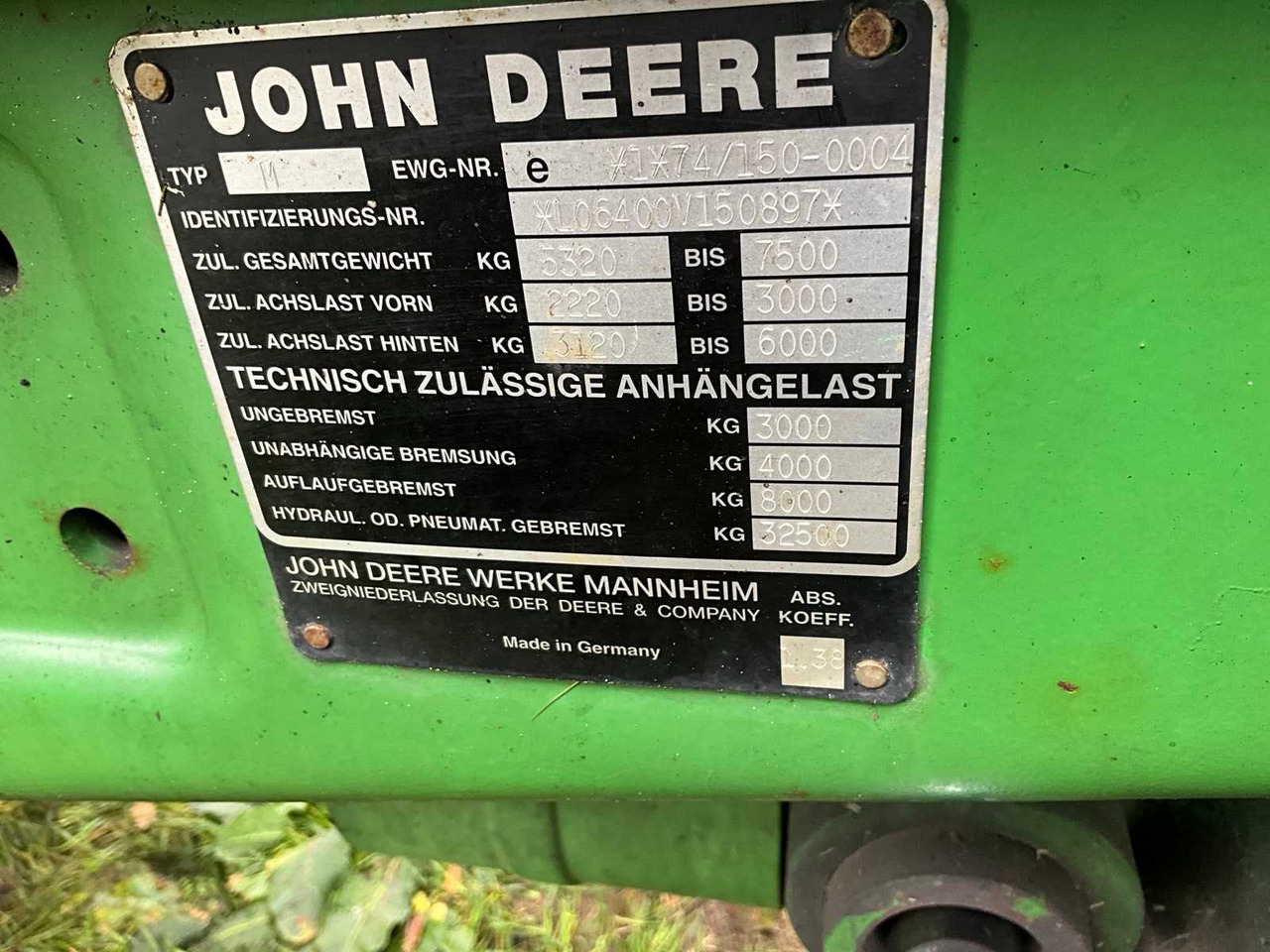 Τρακτέρ John deere 6400: φωτογραφία 23 Τρακτέρ John deere 6400: φωτογραφία 23