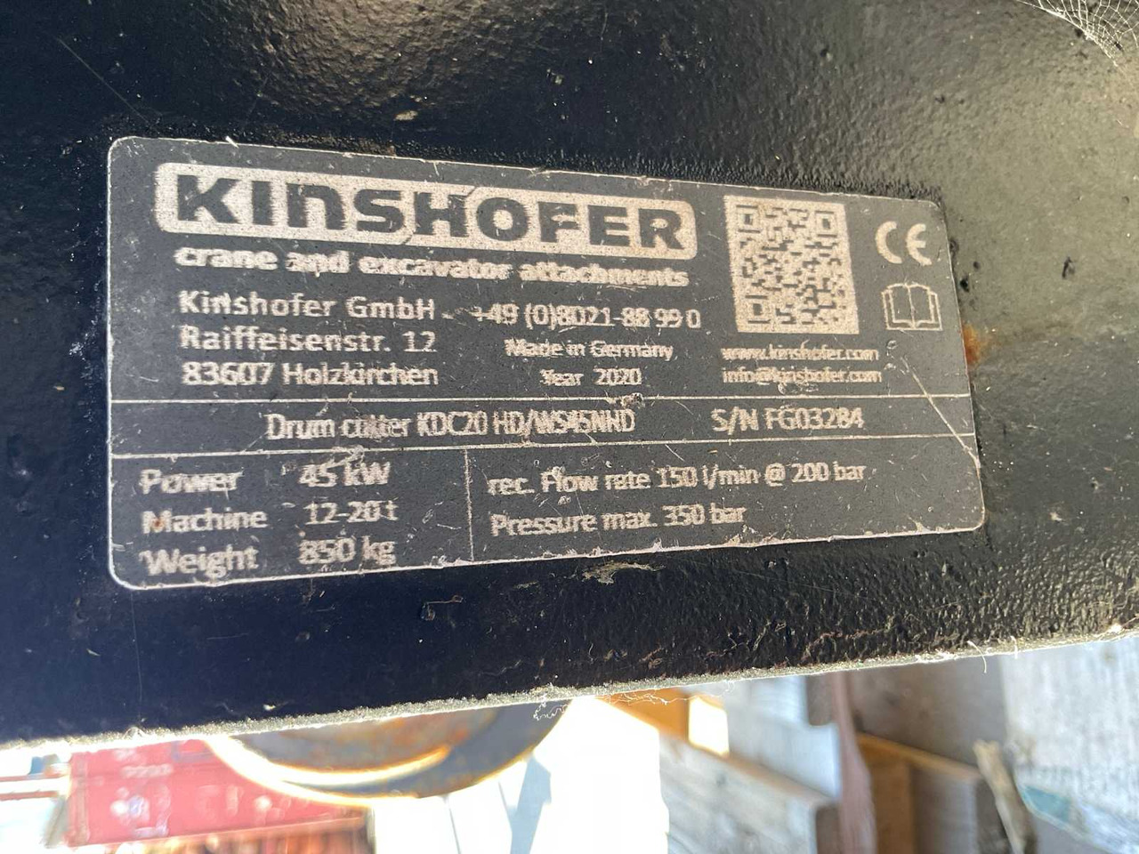 Kinshofer KDC20 HD/WS45NHD - Παρελκόμενα για Κατασκευή μηχανήματα: φωτογραφία 4 Kinshofer KDC20 HD/WS45NHD - Παρελκόμενα για Κατασκευή μηχανήματα: φωτογραφία 4