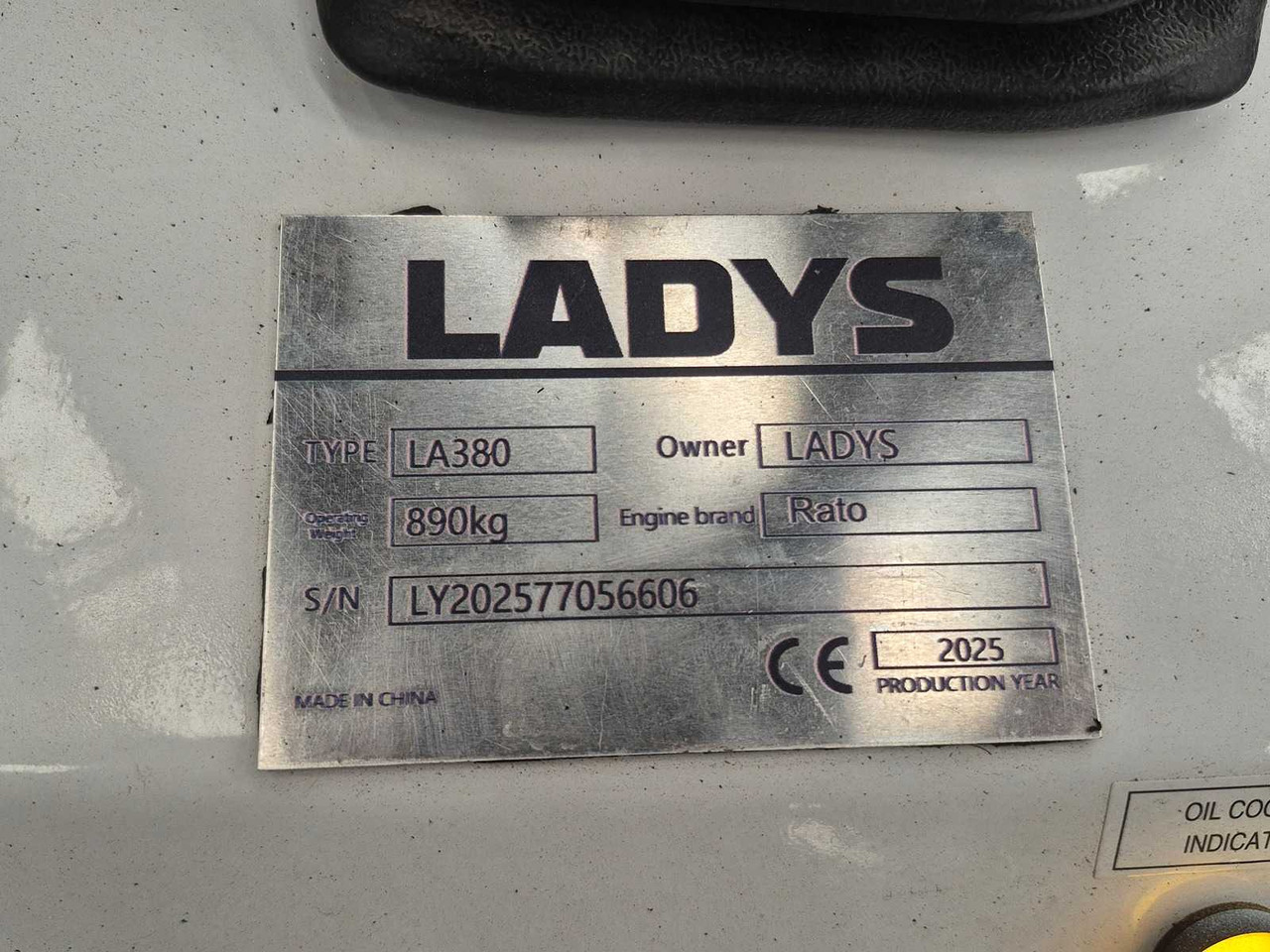 LADYS - 2025 - LA380 - SKID STEER LOADER - Ερπυστριοφόρος μικρός φορτωτής: φωτογραφία 4 LADYS - 2025 - LA380 - SKID STEER LOADER - Ερπυστριοφόρος μικρός φορτωτής: φωτογραφία 4