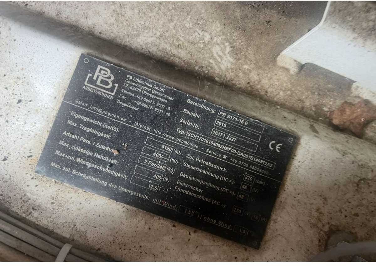PB S171-16 E - Πλατφόρμα εναέρια: φωτογραφία 5 PB S171-16 E - Πλατφόρμα εναέρια: φωτογραφία 5