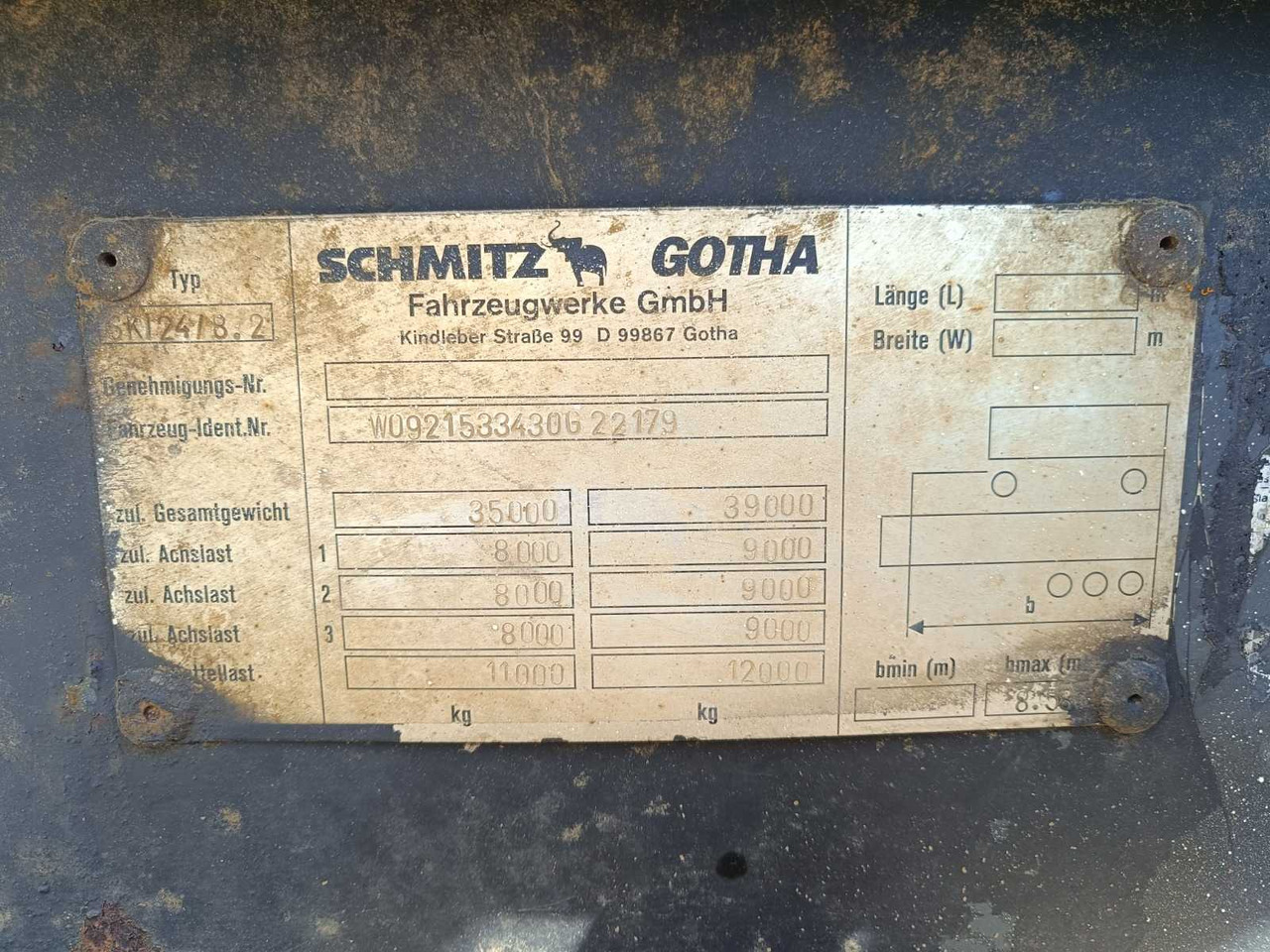 SCHMITZ GOTHA - SKI 24 / 7.2 - SEMI-TRAILER - 2003 - Επικαθήμενο: φωτογραφία 3 SCHMITZ GOTHA - SKI 24 / 7.2 - SEMI-TRAILER - 2003 - Επικαθήμενο: φωτογραφία 3