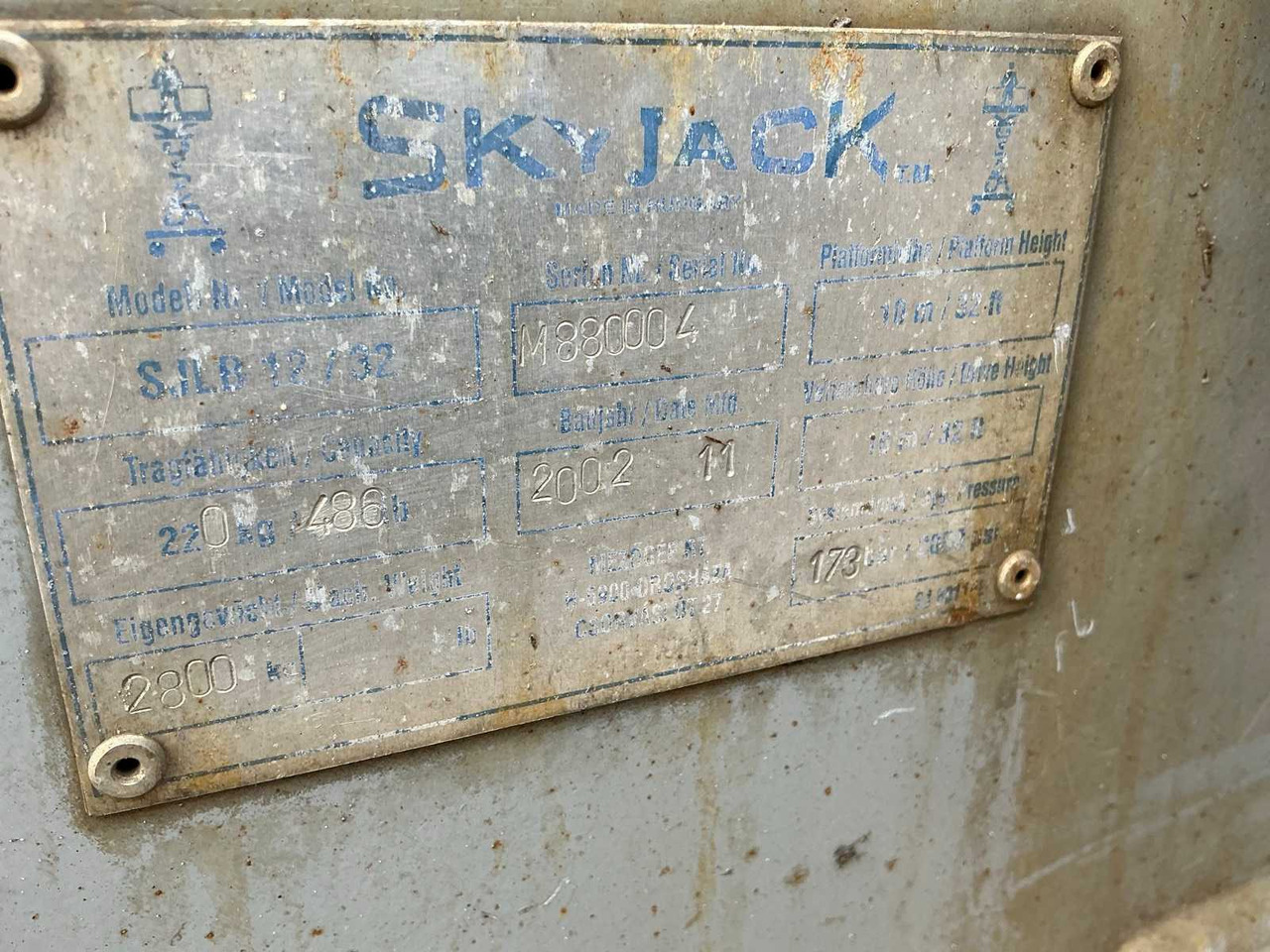 Πλατφόρμα εναέρια Skyjack 2002 SKYJACK SJLB32 ELECTRIC BOOM LIFT: φωτογραφία 13 Πλατφόρμα εναέρια Skyjack 2002 SKYJACK SJLB32 ELECTRIC BOOM LIFT: φωτογραφία 13