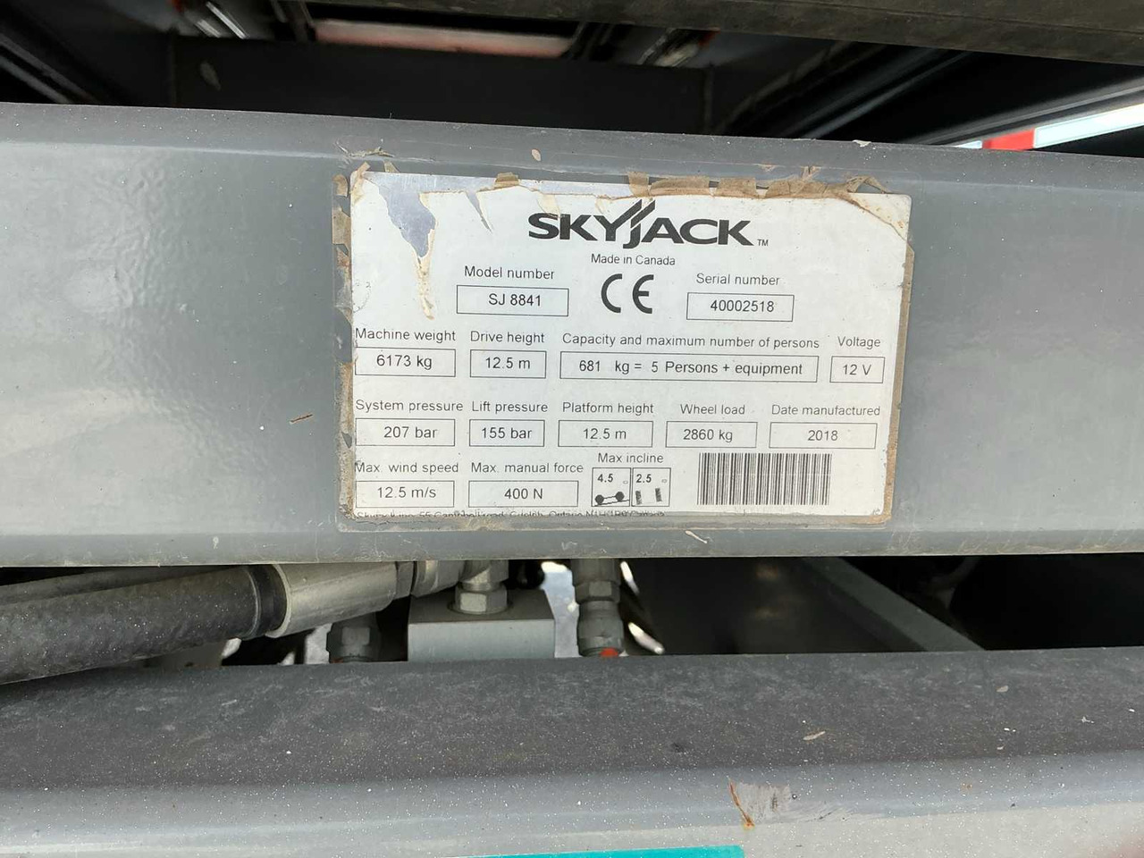 Πλατφόρμα εναέρια Skyjack SJ8841 RT 4x4: φωτογραφία 19