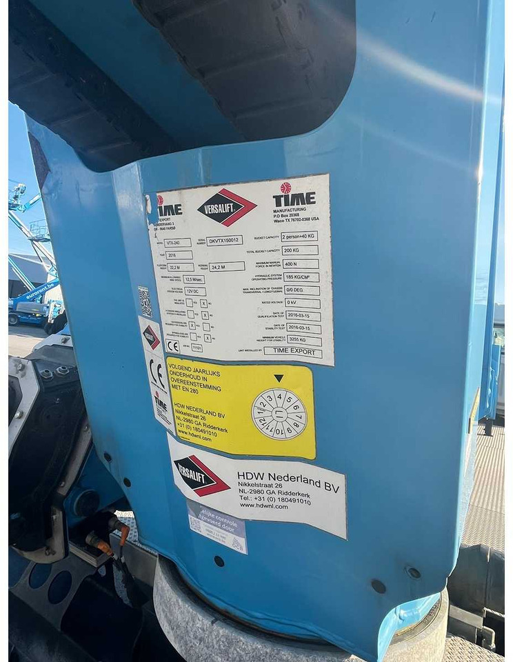 Versalift VTX240 - Πλατφόρμα εναέρια: φωτογραφία 4 Versalift VTX240 - Πλατφόρμα εναέρια: φωτογραφία 4