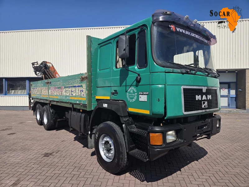MAN 26.362 6x4 Full spring Euro 2 - Φορτηγό με ανοιχτή καρότσα, Φορτηγό με γερανό: φωτογραφία 1 MAN 26.362 6x4 Full spring Euro 2 - Φορτηγό με ανοιχτή καρότσα, Φορτηγό με γερανό: φωτογραφία 1
