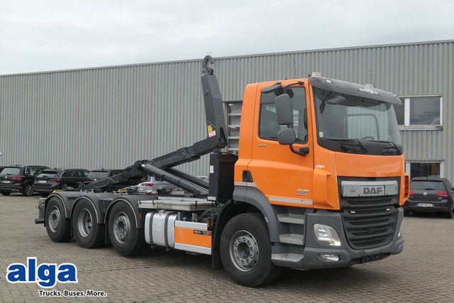 DAF CF 460 8x2, Stummer HLK 20 64.30, Klima, gelenkt - Φορτηγό φόρτωσης γάντζου: φωτογραφία 1 DAF CF 460 8x2, Stummer HLK 20 64.30, Klima, gelenkt - Φορτηγό φόρτωσης γάντζου: φωτογραφία 1