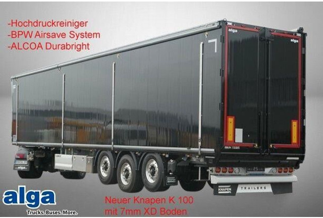Knapen Trailers K 100, 7mm XD Boden, ALCOA Durabright, 2x Lift - Επικαθήμενο κόφα: φωτογραφία 1 Knapen Trailers K 100, 7mm XD Boden, ALCOA Durabright, 2x Lift - Επικαθήμενο κόφα: φωτογραφία 1