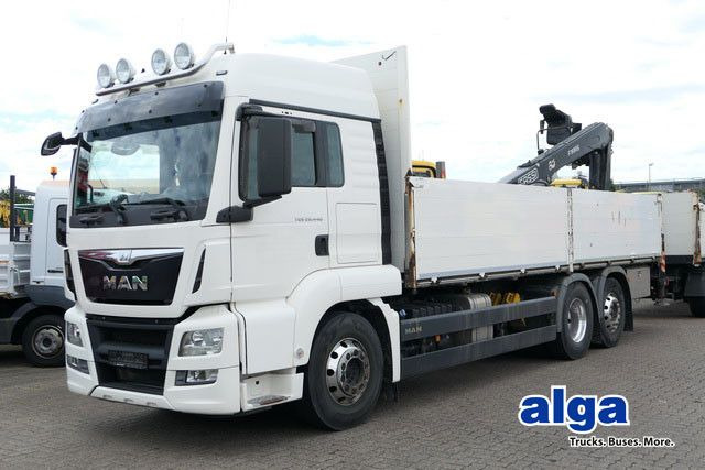 MAN 26.440 TGS LL 6x2, Kran Fassi F195AS.22, AHK, AC - Φορτηγό με ανοιχτή καρότσα, Φορτηγό με γερανό: φωτογραφία 1 MAN 26.440 TGS LL 6x2, Kran Fassi F195AS.22, AHK, AC - Φορτηγό με ανοιχτή καρότσα, Φορτηγό με γερανό: φωτογραφία 1