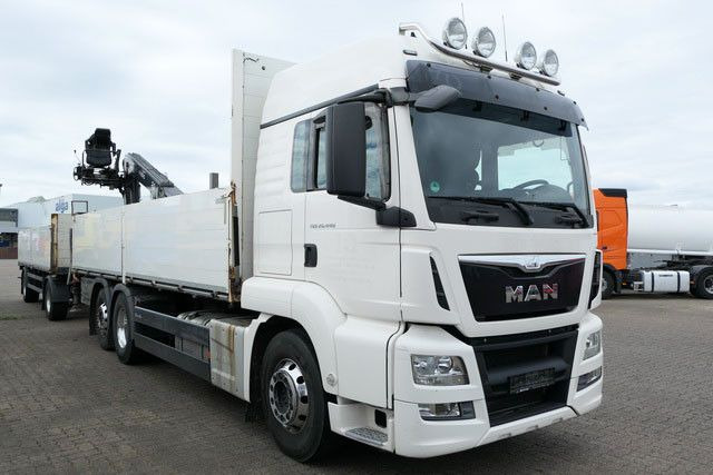 MAN 26.440 TGS LL 6x2, Kran Fassi F195AS.22, AHK, AC - Φορτηγό με ανοιχτή καρότσα, Φορτηγό με γερανό: φωτογραφία 2 MAN 26.440 TGS LL 6x2, Kran Fassi F195AS.22, AHK, AC - Φορτηγό με ανοιχτή καρότσα, Φορτηγό με γερανό: φωτογραφία 2