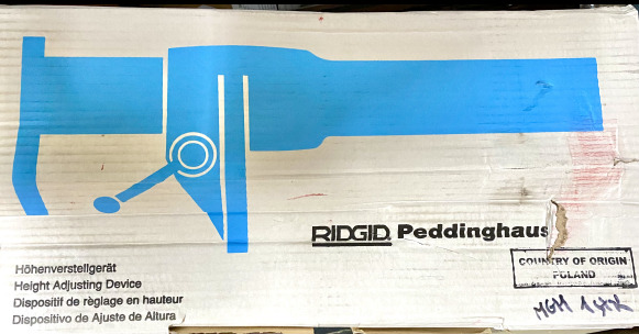 Elévateur automatique Super Ridgid Peddinghaus 160 avec réglage de la hauteur - Εργαλείο/ Εξοπλισμός: φωτογραφία 1 Elévateur automatique Super Ridgid Peddinghaus 160 avec réglage de la hauteur - Εργαλείο/ Εξοπλισμός: φωτογραφία 1