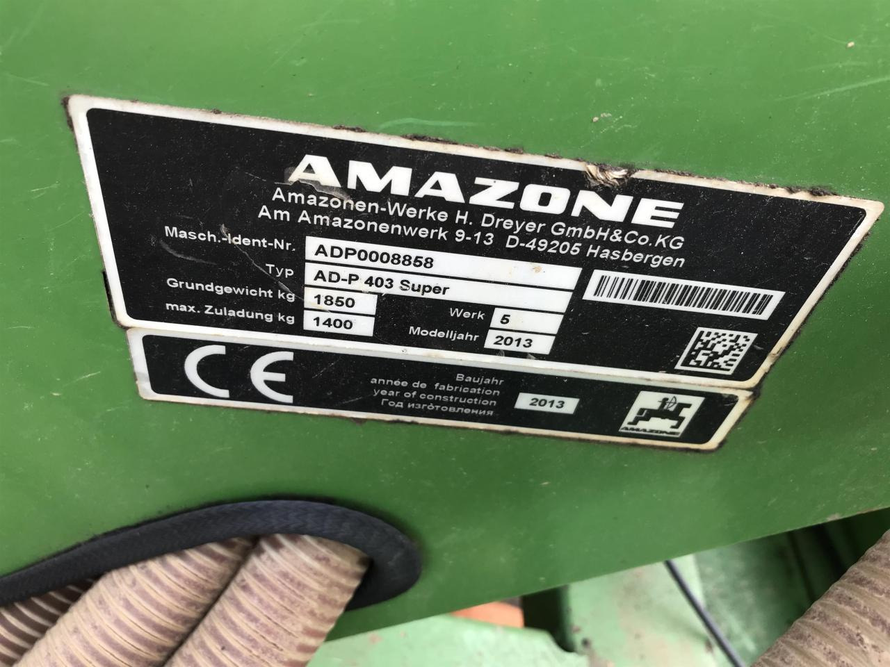Σπαρτική μηχανή Amazone AD-P Super und KG4000: φωτογραφία 9