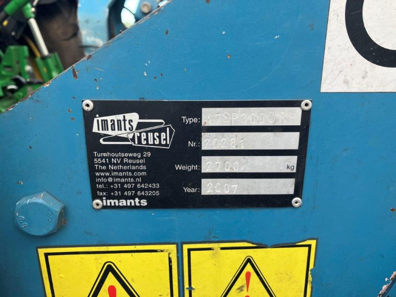 Imants 47 SP 300 DRH - Μηχανή οργώματος: φωτογραφία 3 Imants 47 SP 300 DRH - Μηχανή οργώματος: φωτογραφία 3