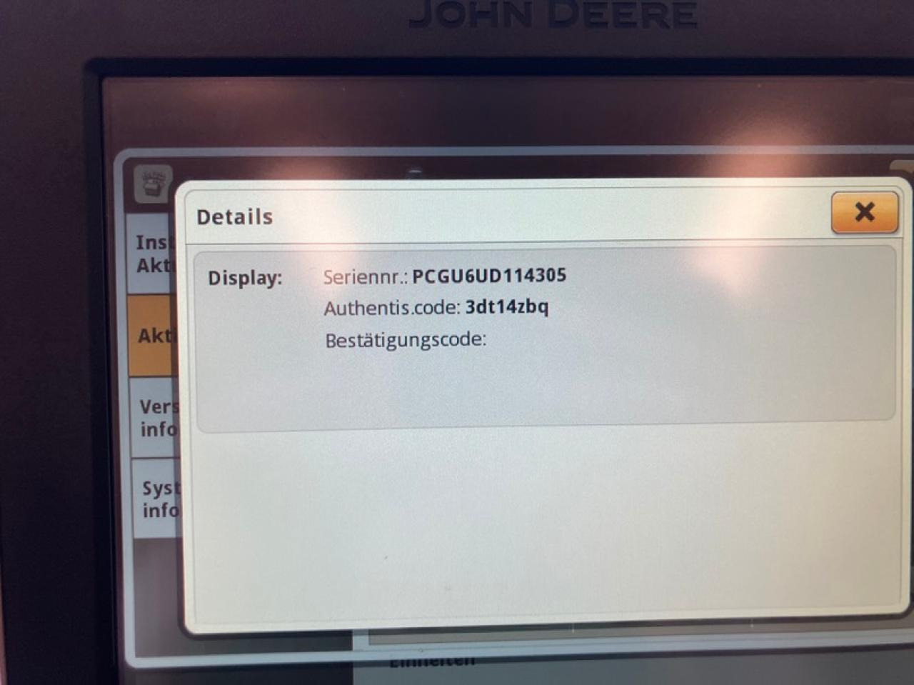 John Deere 4640 Display - Σύστημα πλοήγησης για Γεωργικά μηχανήματα: φωτογραφία 4 John Deere 4640 Display - Σύστημα πλοήγησης για Γεωργικά μηχανήματα: φωτογραφία 4