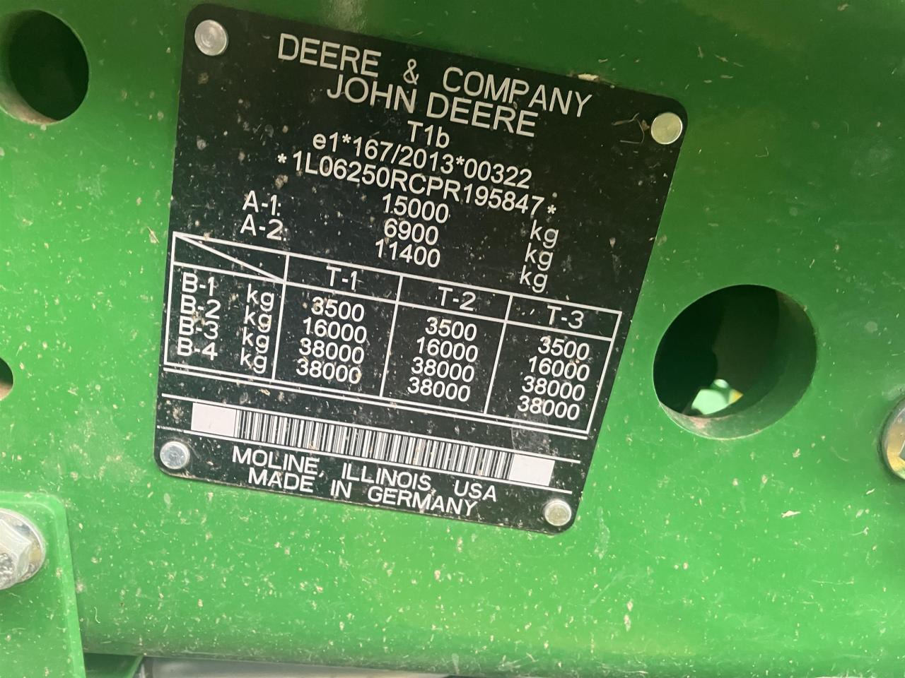 John Deere 6R 250 - Τρακτέρ: φωτογραφία 5 John Deere 6R 250 - Τρακτέρ: φωτογραφία 5