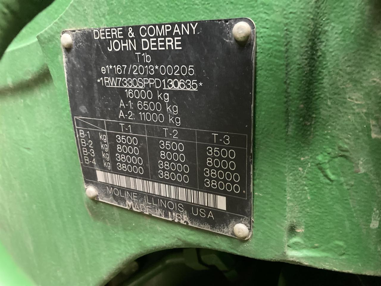 John Deere 7R 330 - Τρακτέρ: φωτογραφία 4 John Deere 7R 330 - Τρακτέρ: φωτογραφία 4