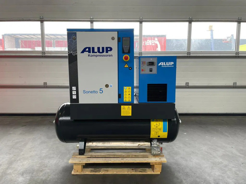 Alup Sonetto 5 + 200 Elektrische Schroefcompressor 4 kW 470 L / min 10 Bar met droger en ketel - Αεροσυμπιεστής: φωτογραφία 1 Alup Sonetto 5 + 200 Elektrische Schroefcompressor 4 kW 470 L / min 10 Bar met droger en ketel - Αεροσυμπιεστής: φωτογραφία 1