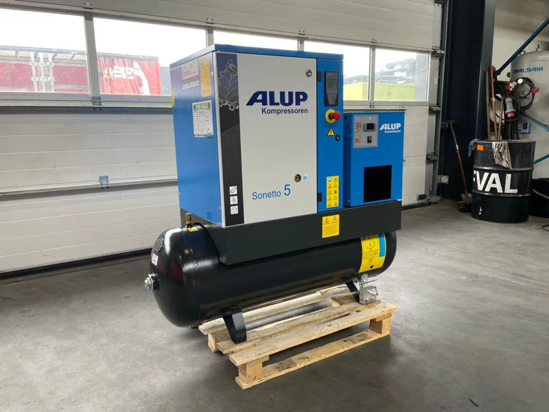 Alup Sonetto 5 + 200 Elektrische Schroefcompressor 4 kW 470 L / min 10 Bar met droger en ketel - Αεροσυμπιεστής: φωτογραφία 2 Alup Sonetto 5 + 200 Elektrische Schroefcompressor 4 kW 470 L / min 10 Bar met droger en ketel - Αεροσυμπιεστής: φωτογραφία 2