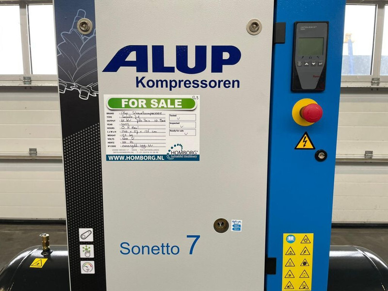 Alup Sonetto 7.5 + 200 Elektrische Schroefcompressor 5.5 kw 780 L / min 10 Bar - Αεροσυμπιεστής: φωτογραφία 5 Alup Sonetto 7.5 + 200 Elektrische Schroefcompressor 5.5 kw 780 L / min 10 Bar - Αεροσυμπιεστής: φωτογραφία 5