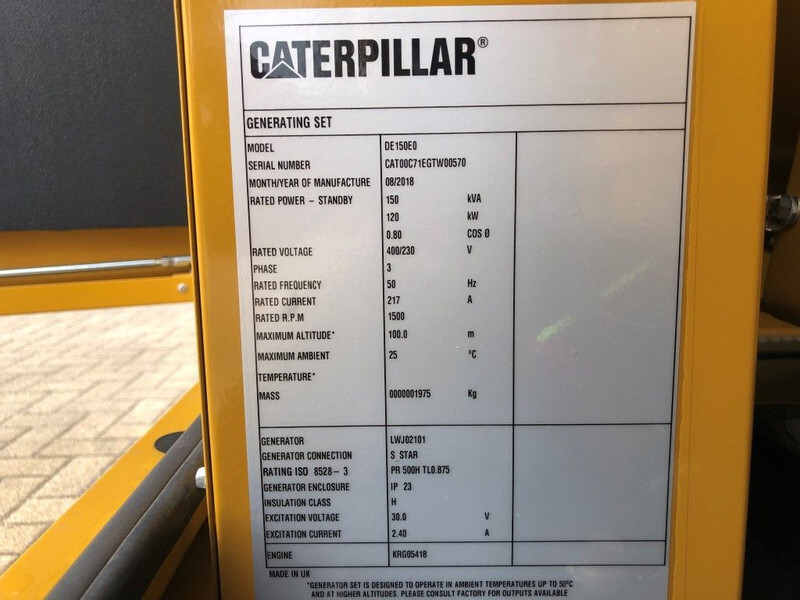 Caterpillar C7.1 150 kVA Supersilent generatorset - Βιομηχανική γεννήτρια: φωτογραφία 4 Caterpillar C7.1 150 kVA Supersilent generatorset - Βιομηχανική γεννήτρια: φωτογραφία 4