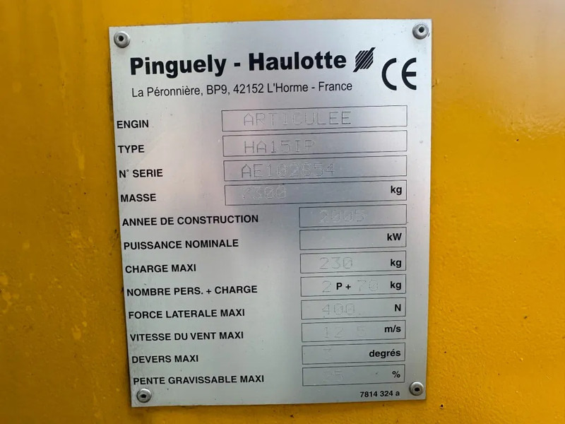 Haulotte HA15IP 15 meter werkhoogte Knikarm Elektra Hoogwerker as New ! Accu 2020 - Καλαθοφόρο ανυψωτικό: φωτογραφία 4 Haulotte HA15IP 15 meter werkhoogte Knikarm Elektra Hoogwerker as New ! Accu 2020 - Καλαθοφόρο ανυψωτικό: φωτογραφία 4
