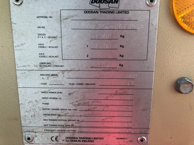 Ingersoll Rand Kubota LT6KA 9 meter light tower generator - Πύργος φωτισμού: φωτογραφία 5 Ingersoll Rand Kubota LT6KA 9 meter light tower generator - Πύργος φωτισμού: φωτογραφία 5